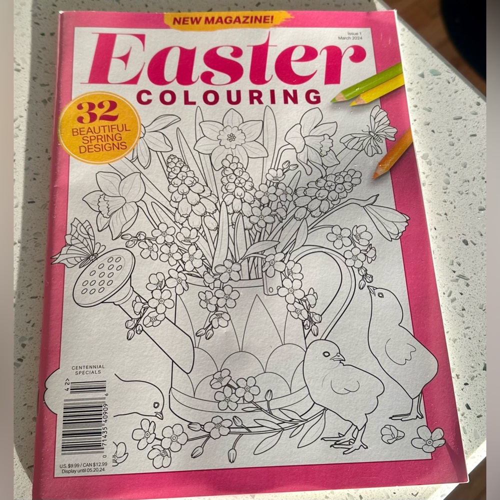 Brand new Easter coloring book - 32 spring designs!